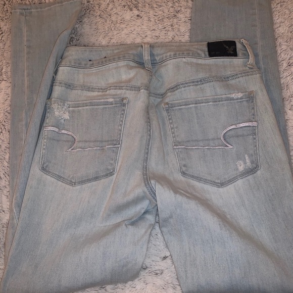 Ripped skinny jeans, light wash, super comfy& soft - Picture 3 of 7